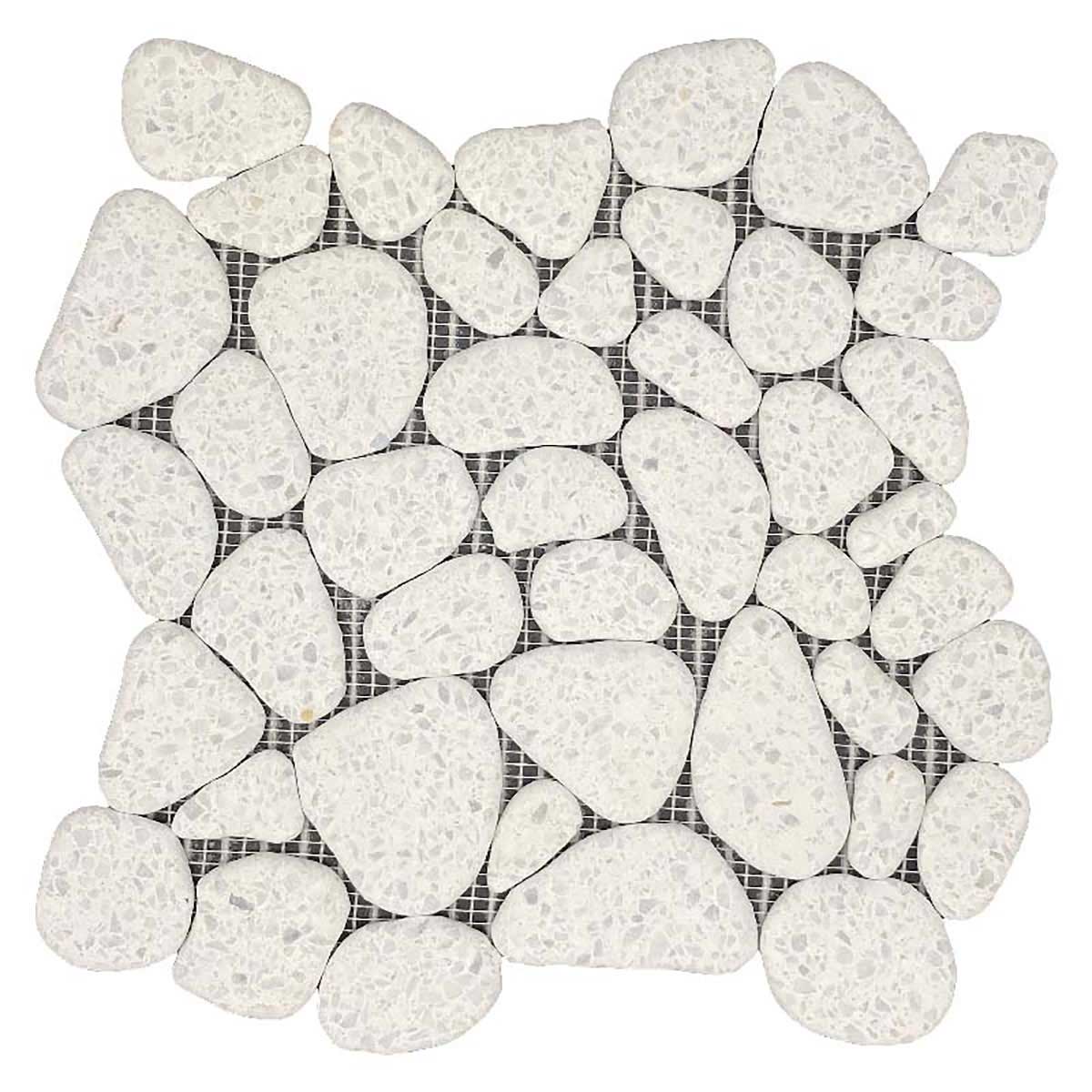 Mosaics Terrazzo Pebbles Crushed Crystal Mosaic Tile for Shower Walls and Floors