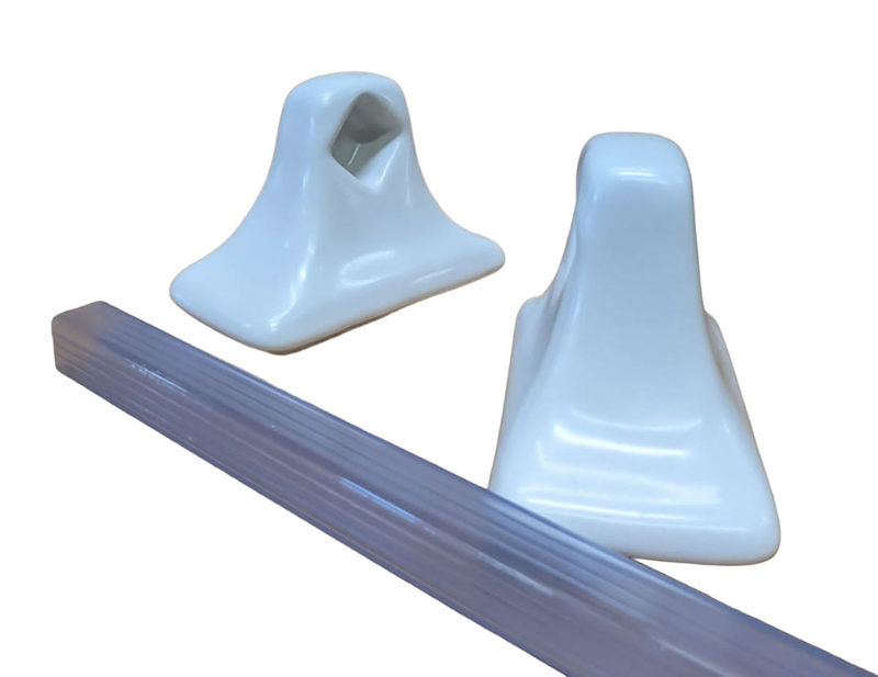 Porcelain Glaze Towel Bar - White Matte