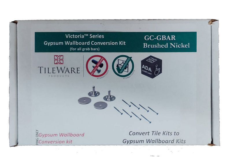 TileWare Victoria Series Grab Bar Conversion to Gypsum Kit