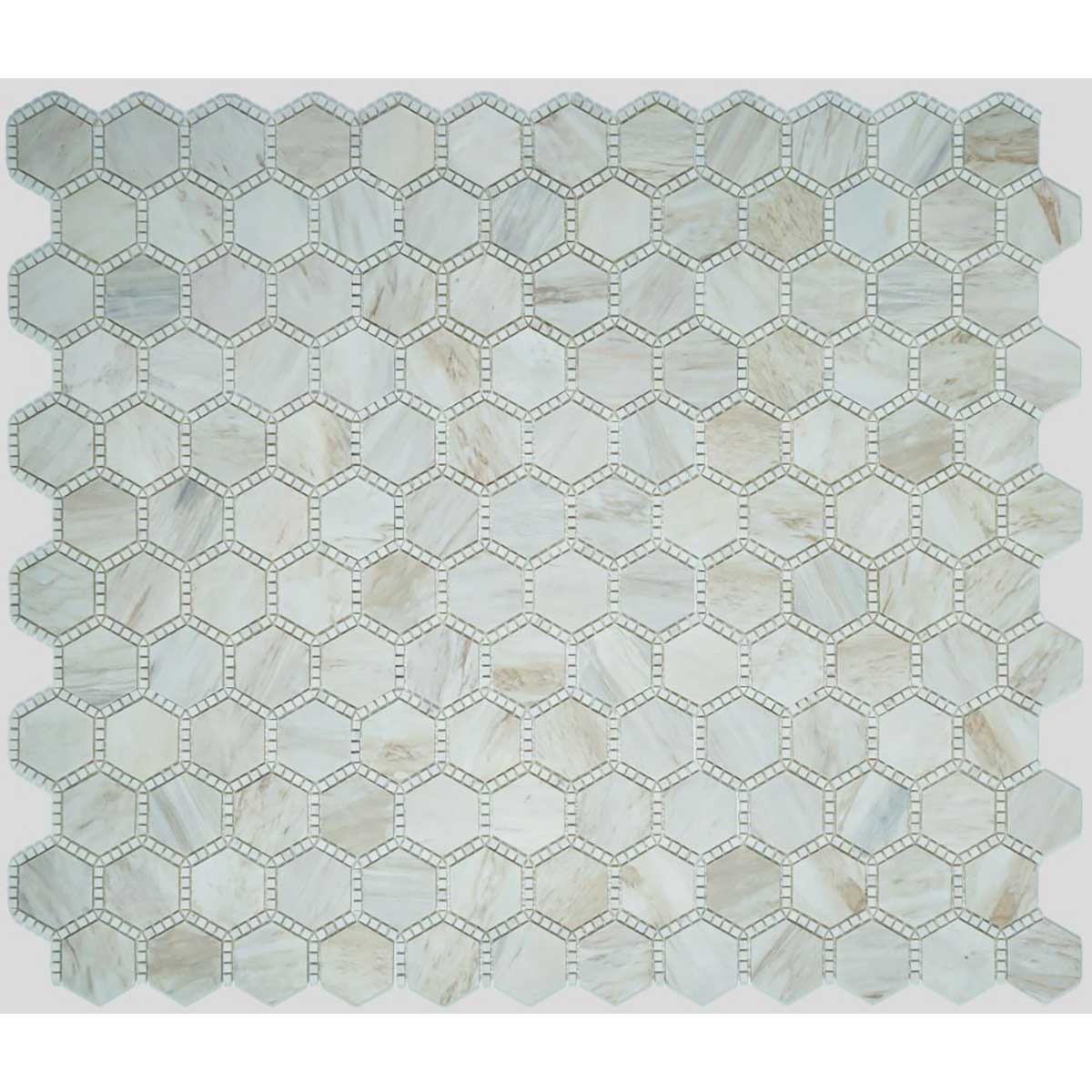 Natural stone hexagon backsplash tile for kitchen design