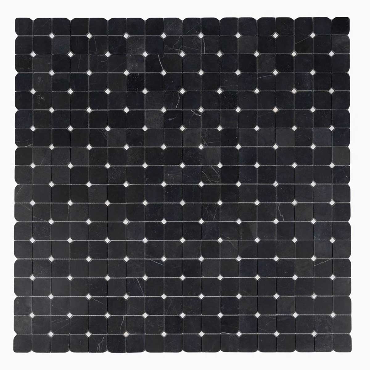 Honed marble mosaic tile for modern bathroom shower walls