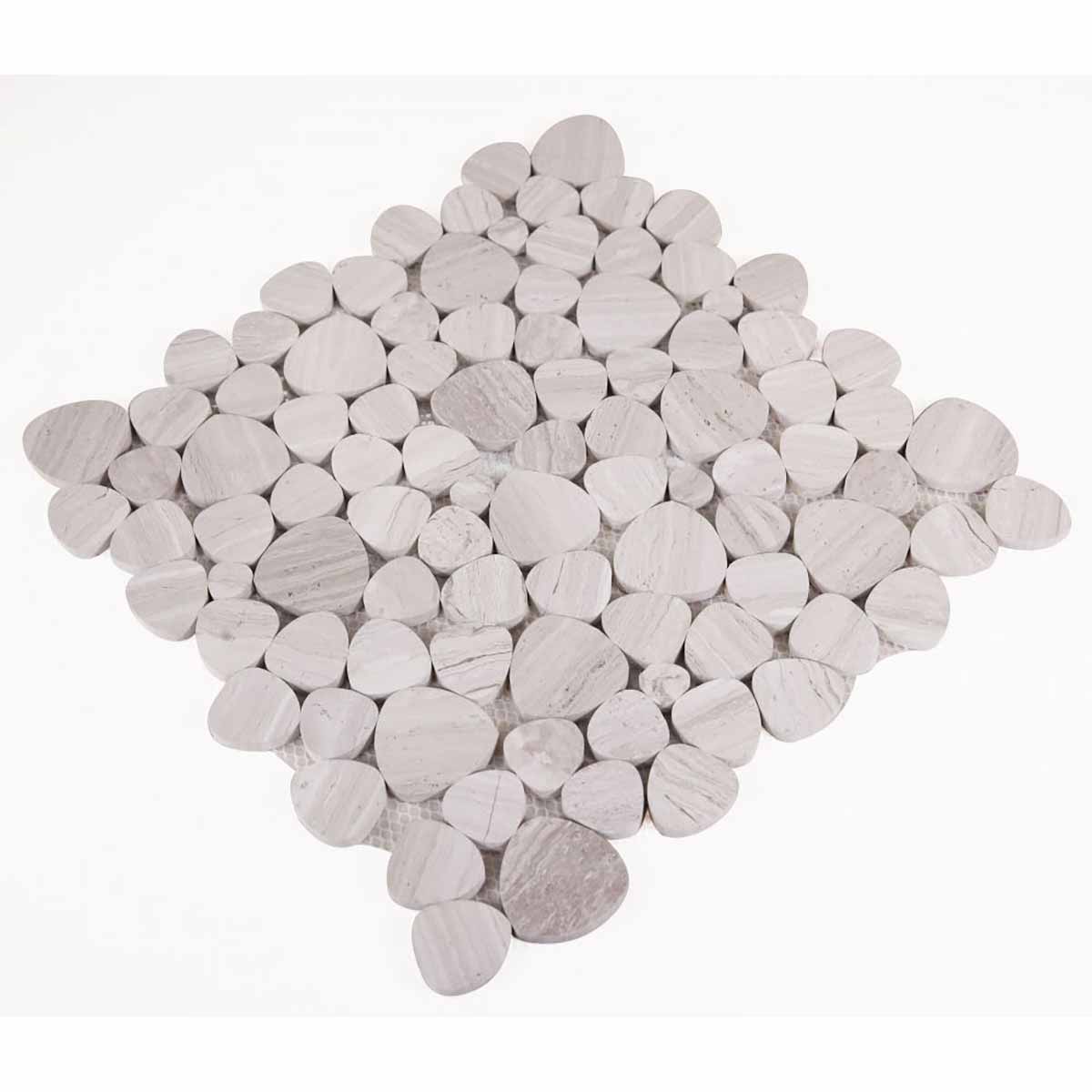 Mosaics Haisa Marble Pebble look - Grey