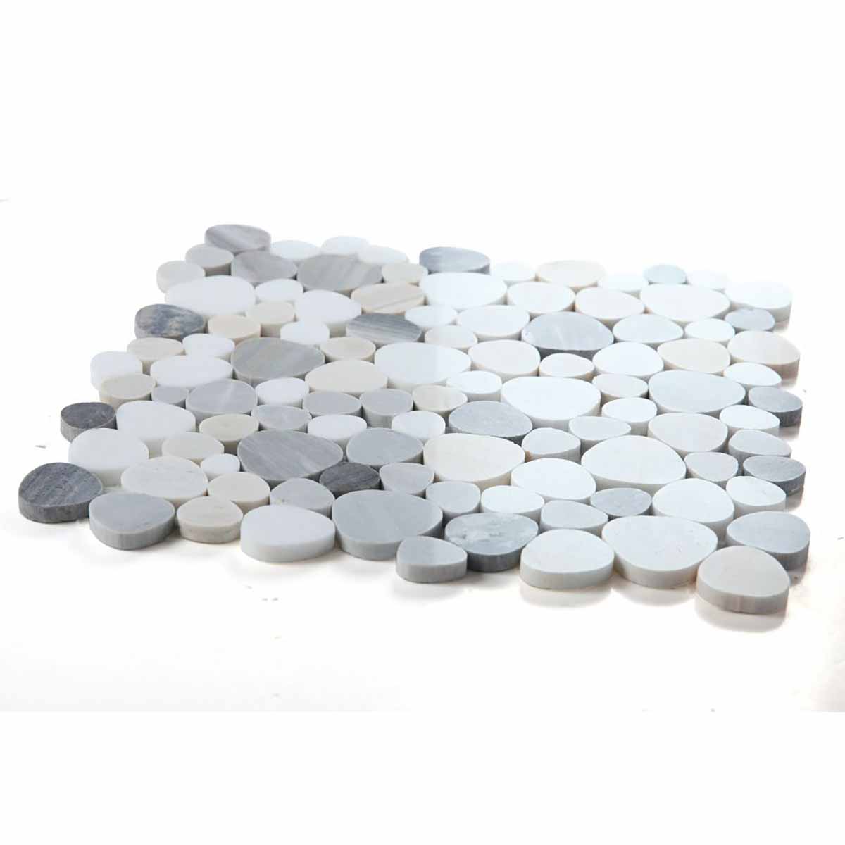 Marble Pebbles Mosaics Heart Shape - Beach Rocks