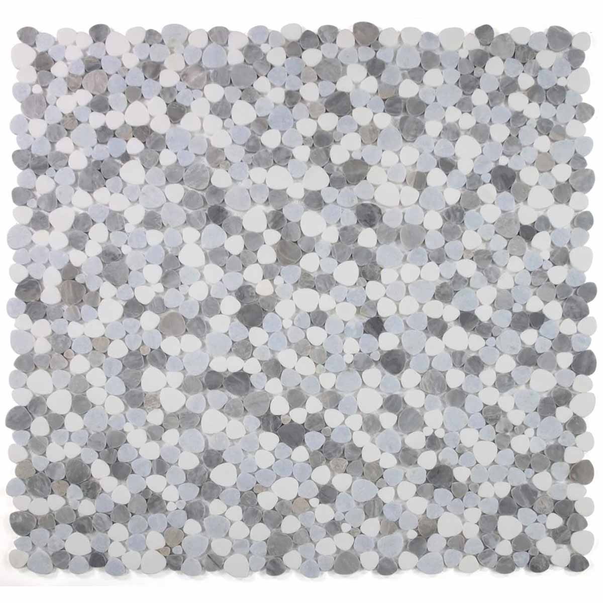 Marble Pebbles Mosaics Heart Shape - Beach Rocks