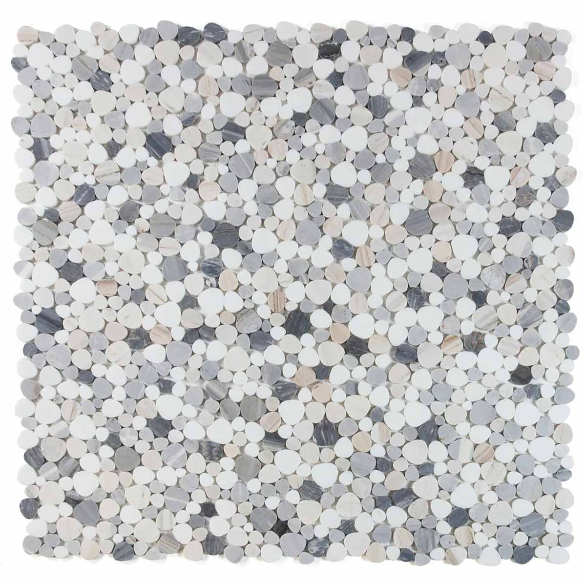 Marble Pebbles Mosaics Heart Shape - Beach Rocks
