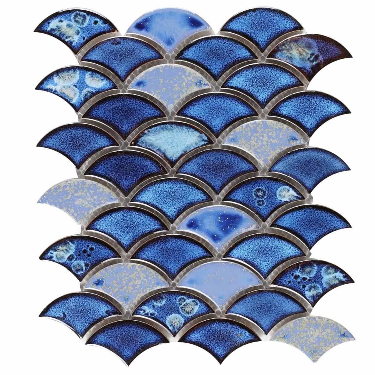 Mosaic Handmade Porcelain Tile - Royal Blue