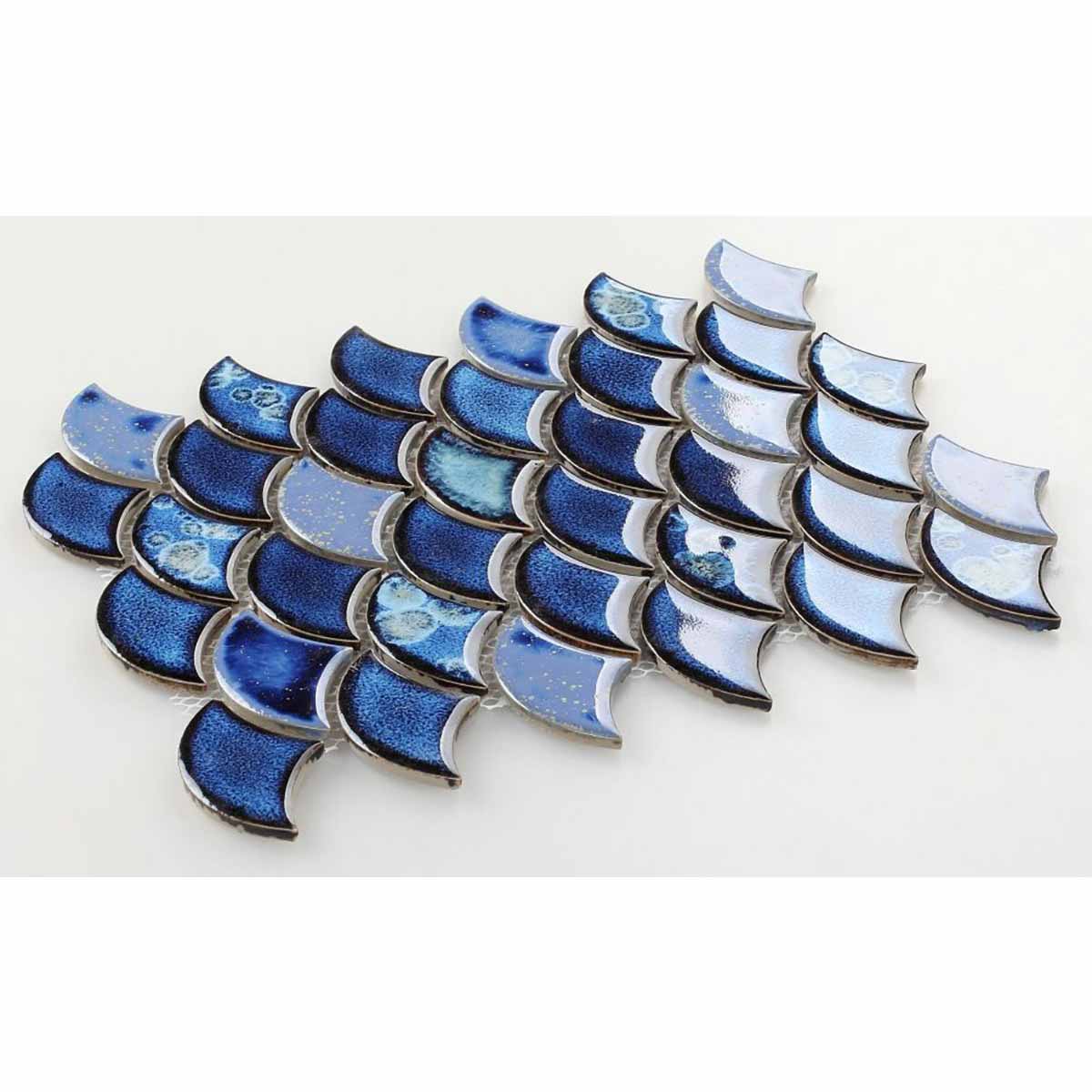 Mosaic Handmade Porcelain Tile - Royal Blue