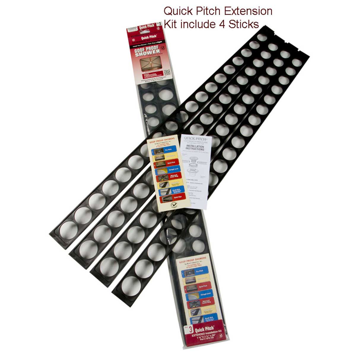 Quick Pitch Shower Slope Extended Kit