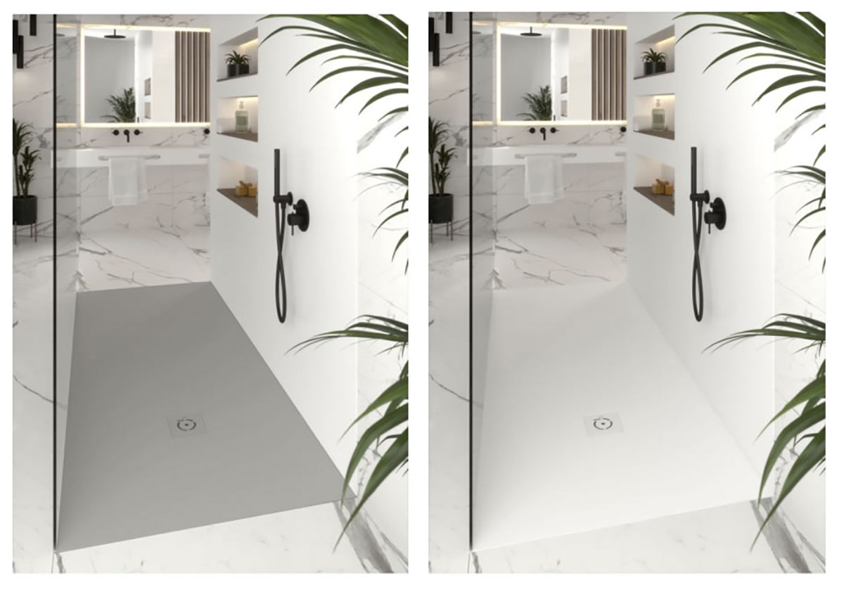 Quare Design Shower Trays Relief Plus Slate Texture 60x36