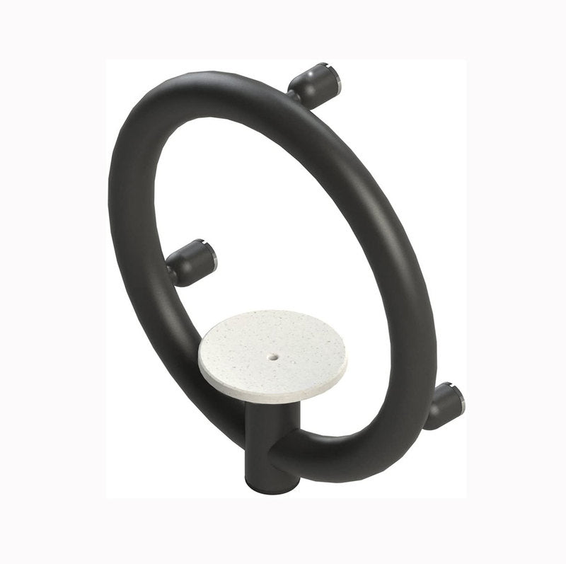 Invisia 2-in-1 Soap Dish with Integrated Circular Grab Bar