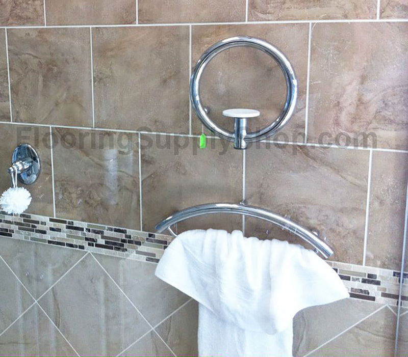 Invisia 2-in-1 Soap Dish with Integrated Circular Grab Bar