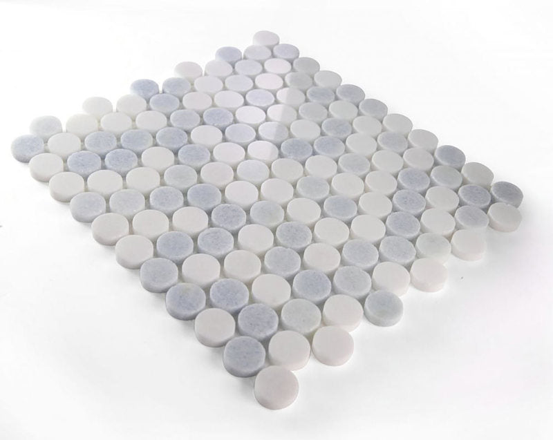 Mosaics Marble Penny Series - Blue White