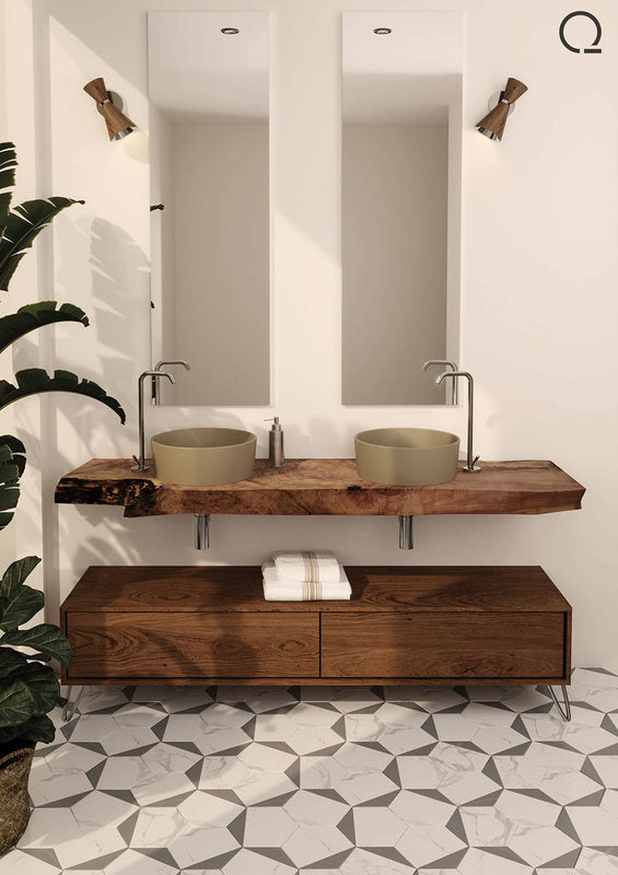 Quare Design Focus Washbasin Single Sink Round