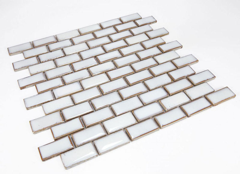 Mosaic Brick Series Handmade Porcelain Tile - Antique White