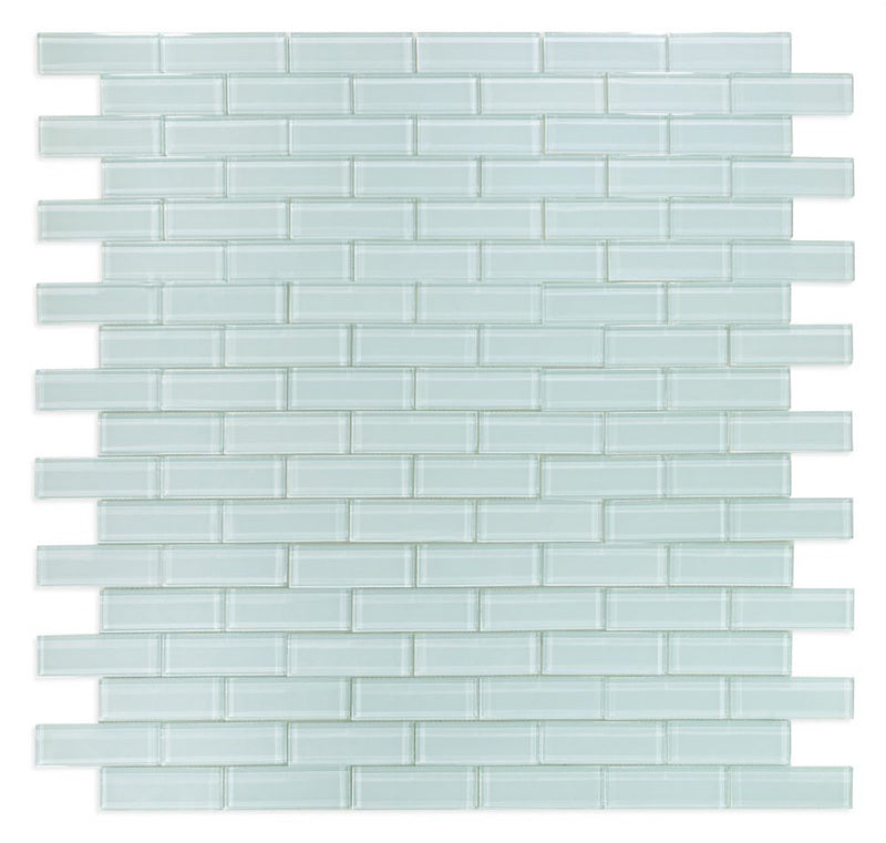 Mosaic Linear Glass Tiles Turquoise 2 x 6