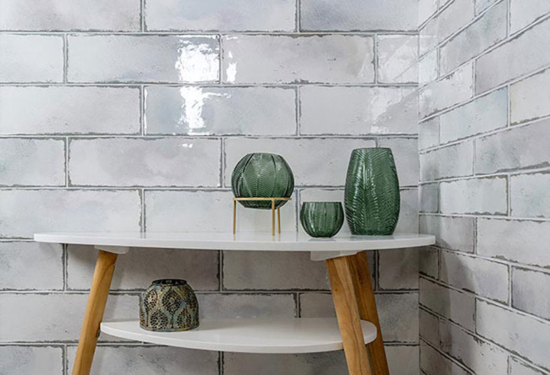 Pilbara Habitat Ceramic Tile - Mother of Pearl 5 x 15