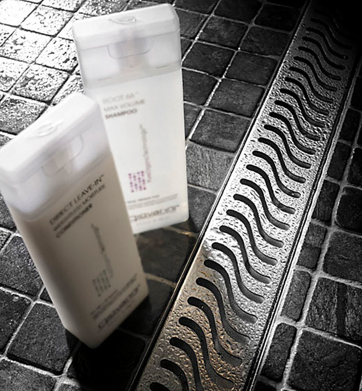 Quartz Linear Shower Drain Brushed Stainless - Flag 28