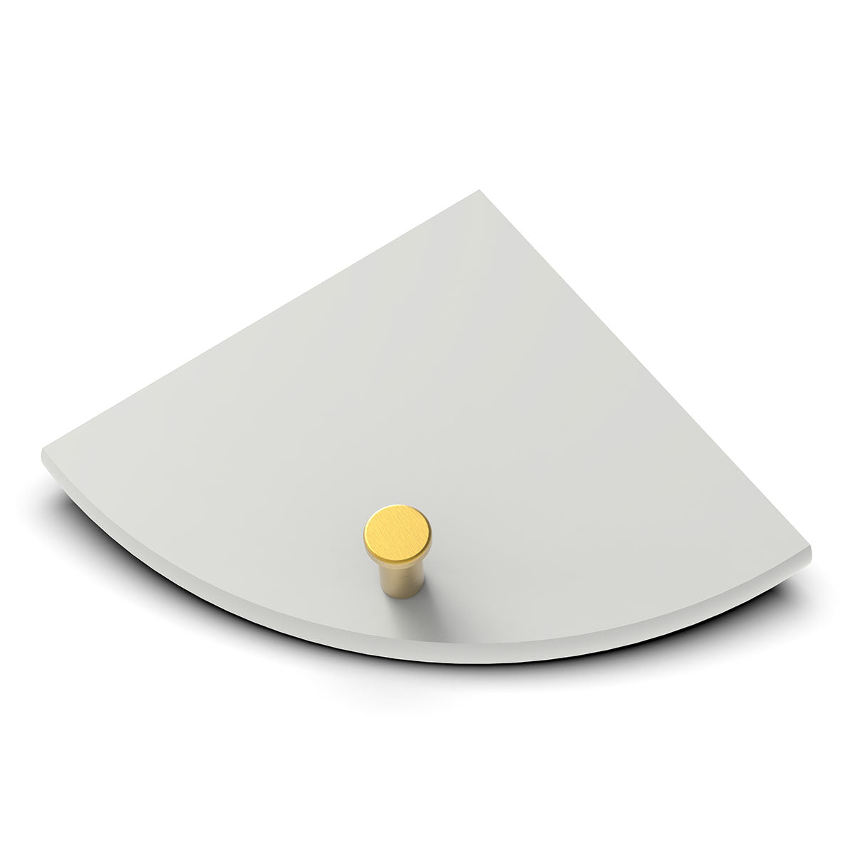 TileWare Boundless Shelving Solutions 6 inch Corner Shelf Dove Grey