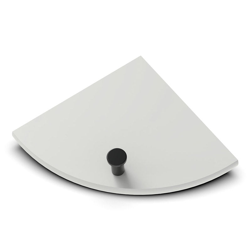 TileWare Boundless Shelving Solutions 6 inch Corner Shelf Dove Grey