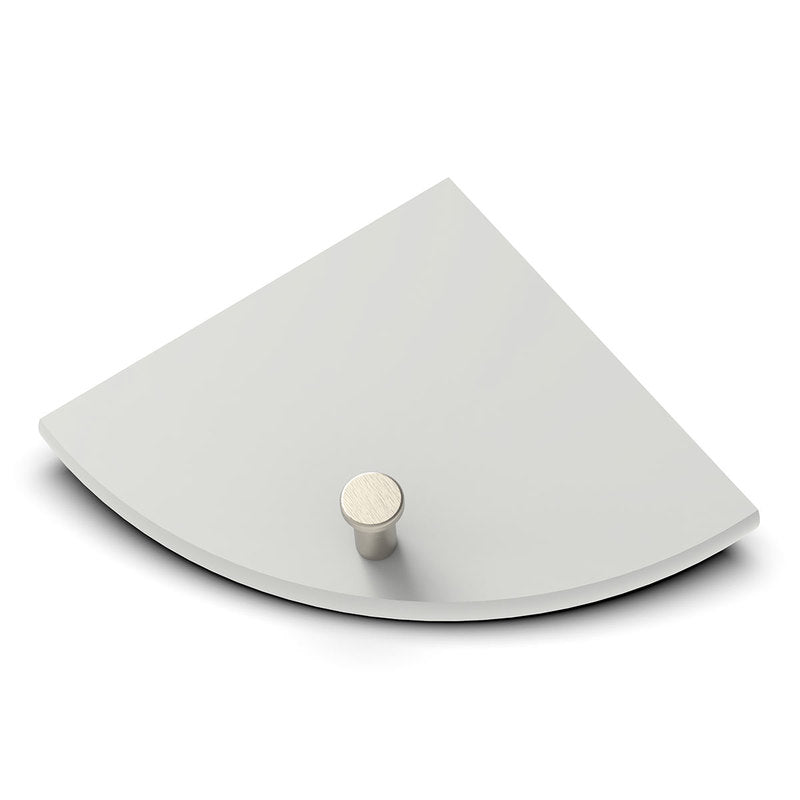 TileWare Boundless Shelving Solutions 6 inch Corner Shelf Dove Grey
