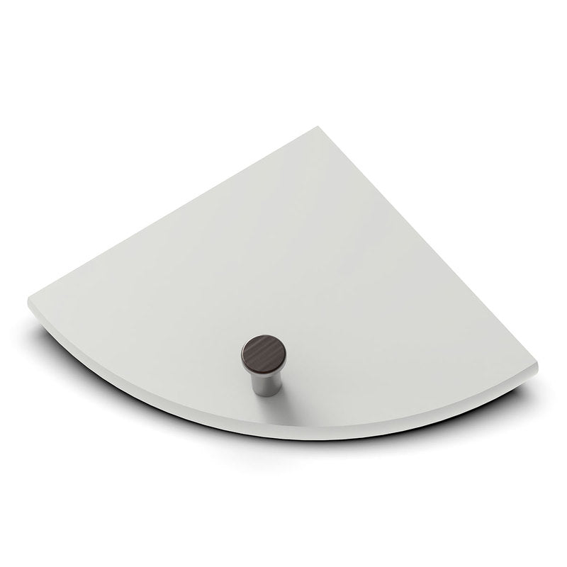 TileWare Boundless Shelving Solutions 6 inch Corner Shelf Dove Grey