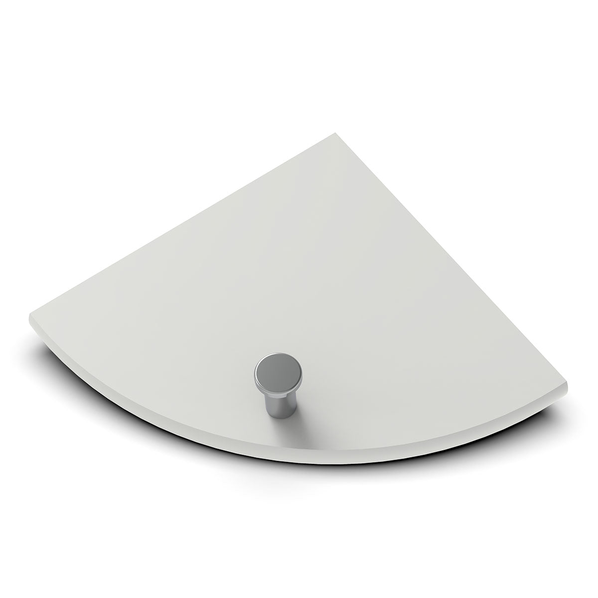 TileWare Boundless Shelving Solutions 6 inch Corner Shelf Dove Grey