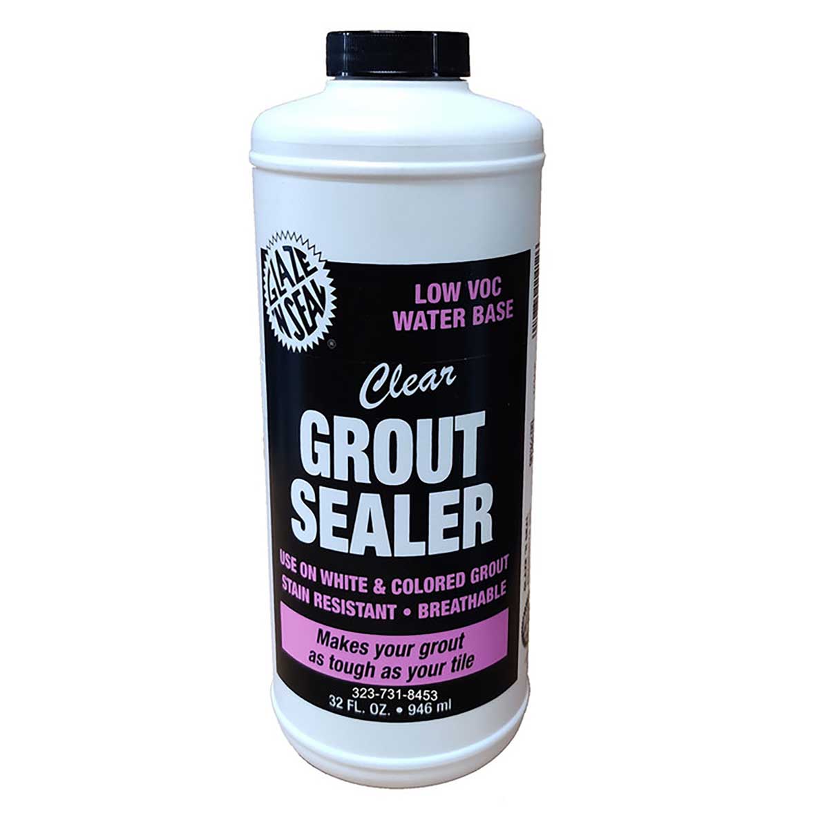 Water based acrylic grout sealer for bathroom tile and kitchen grout