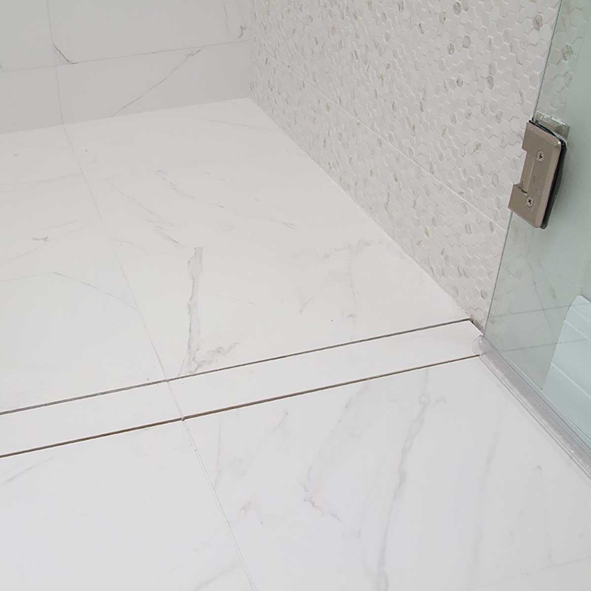 Goof Proof Tileable Linear Shower Drain for Modern Waterproof Tile Showers