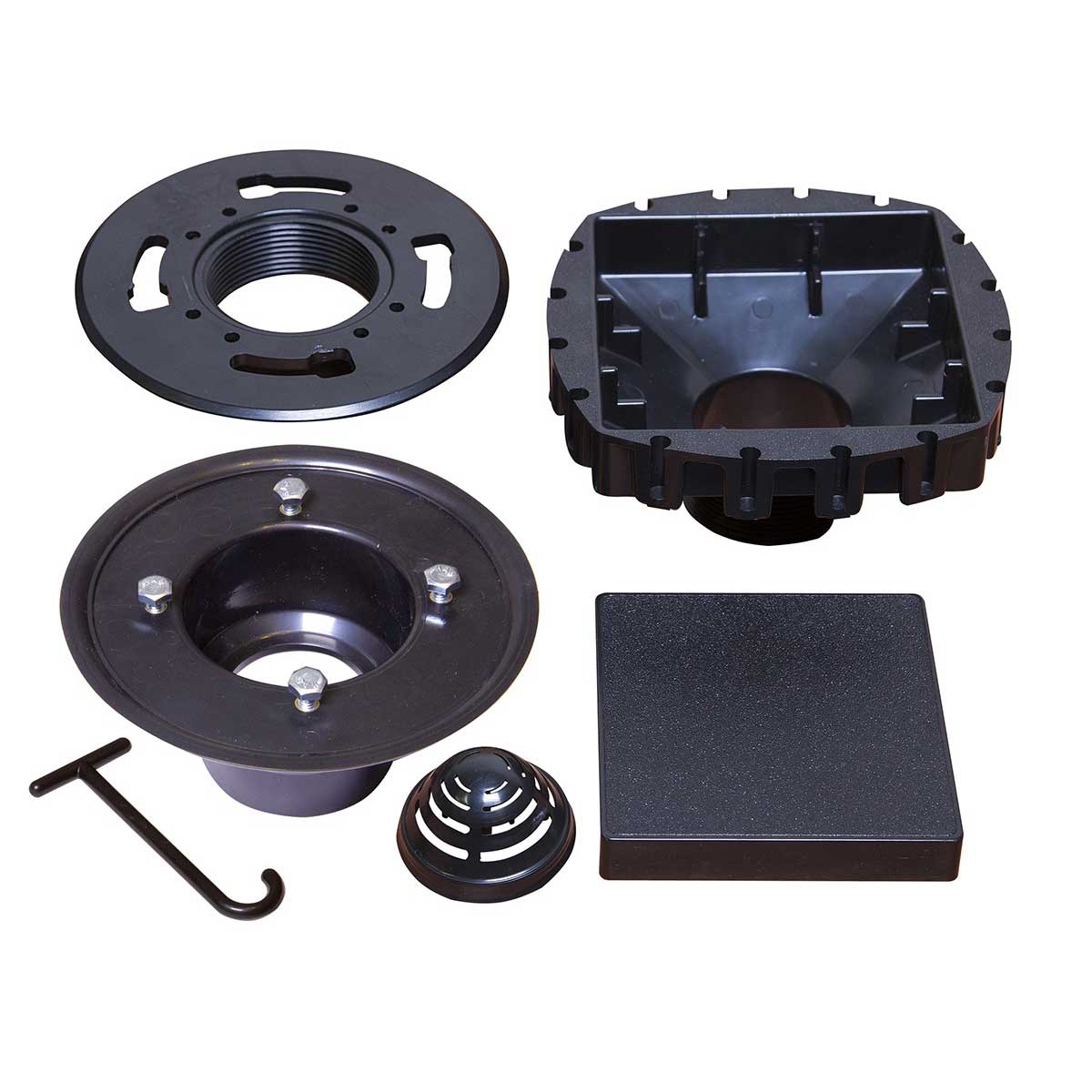 Goof Proof Square Tile Insert Drain by Mark E industries