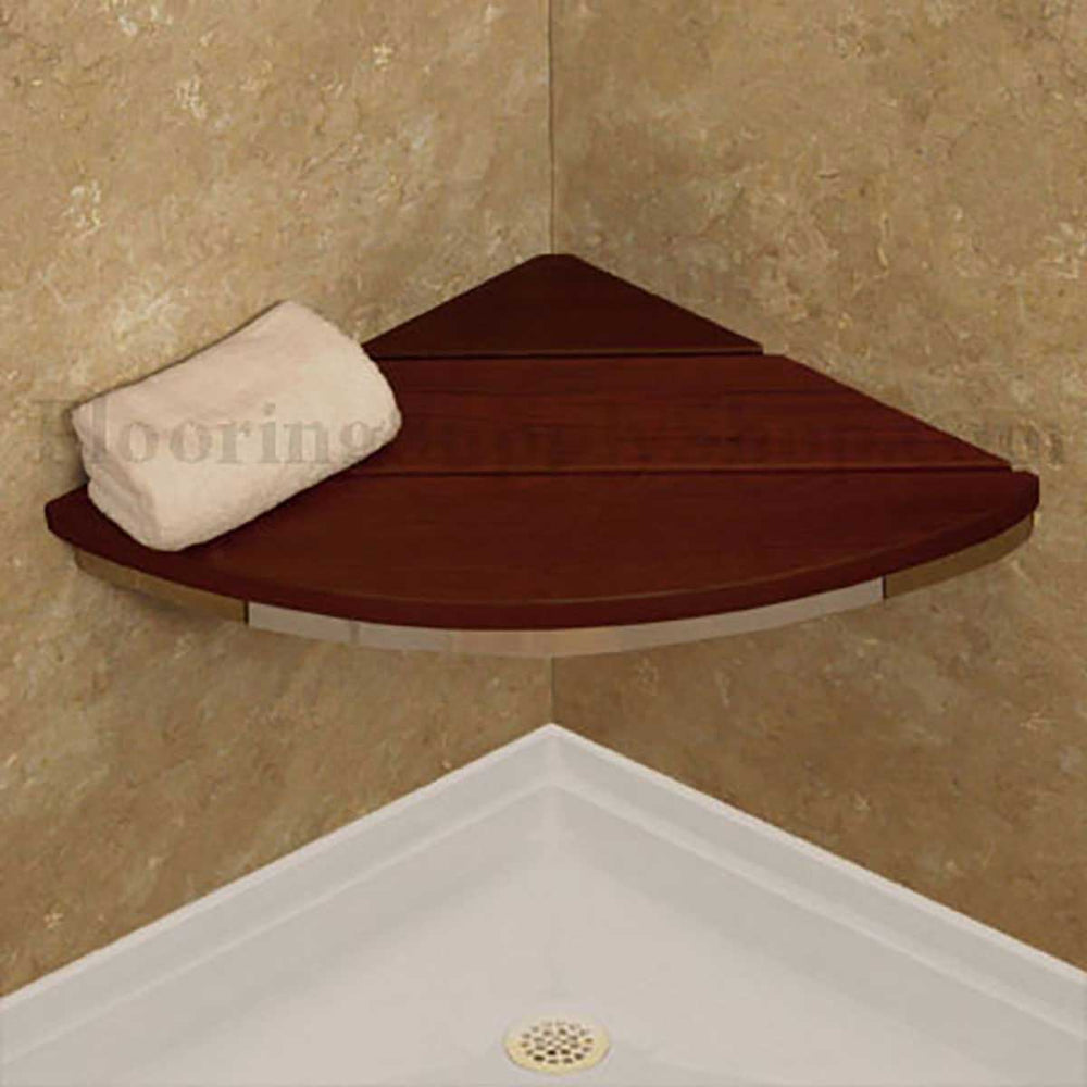 Invisia Bamboo Corner Shower Seat Oil Rubbed Bronze