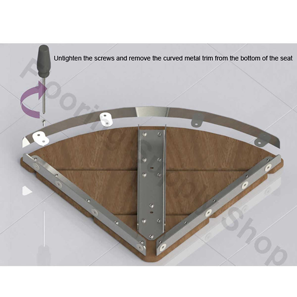 Invisia Bamboo Corner Shower Seat Oil Rubbed Bronze