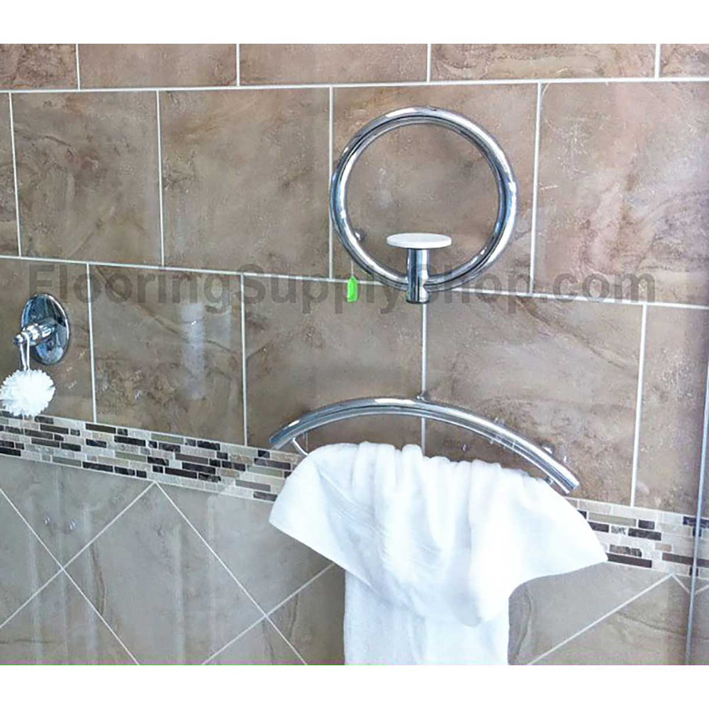 Invisia 2-in-1 Soap Dish with Integrated Circular Grab Bar