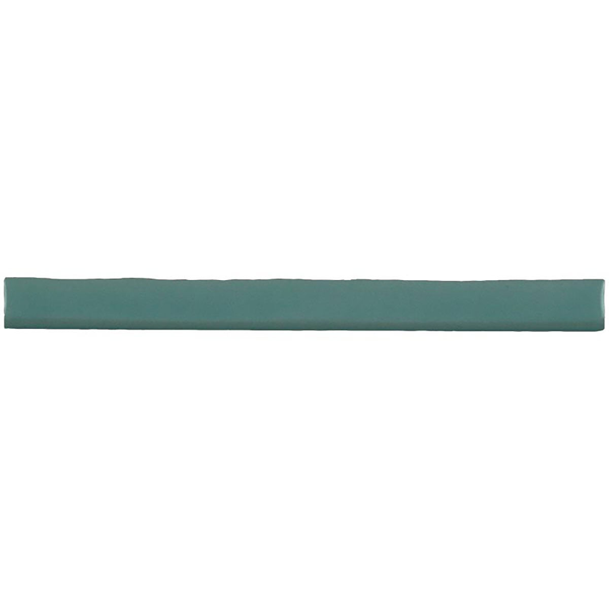 Kaleidoscope Handmade Ceramic Tile Bullnose Emerald Glossy Spanish Wall Trim