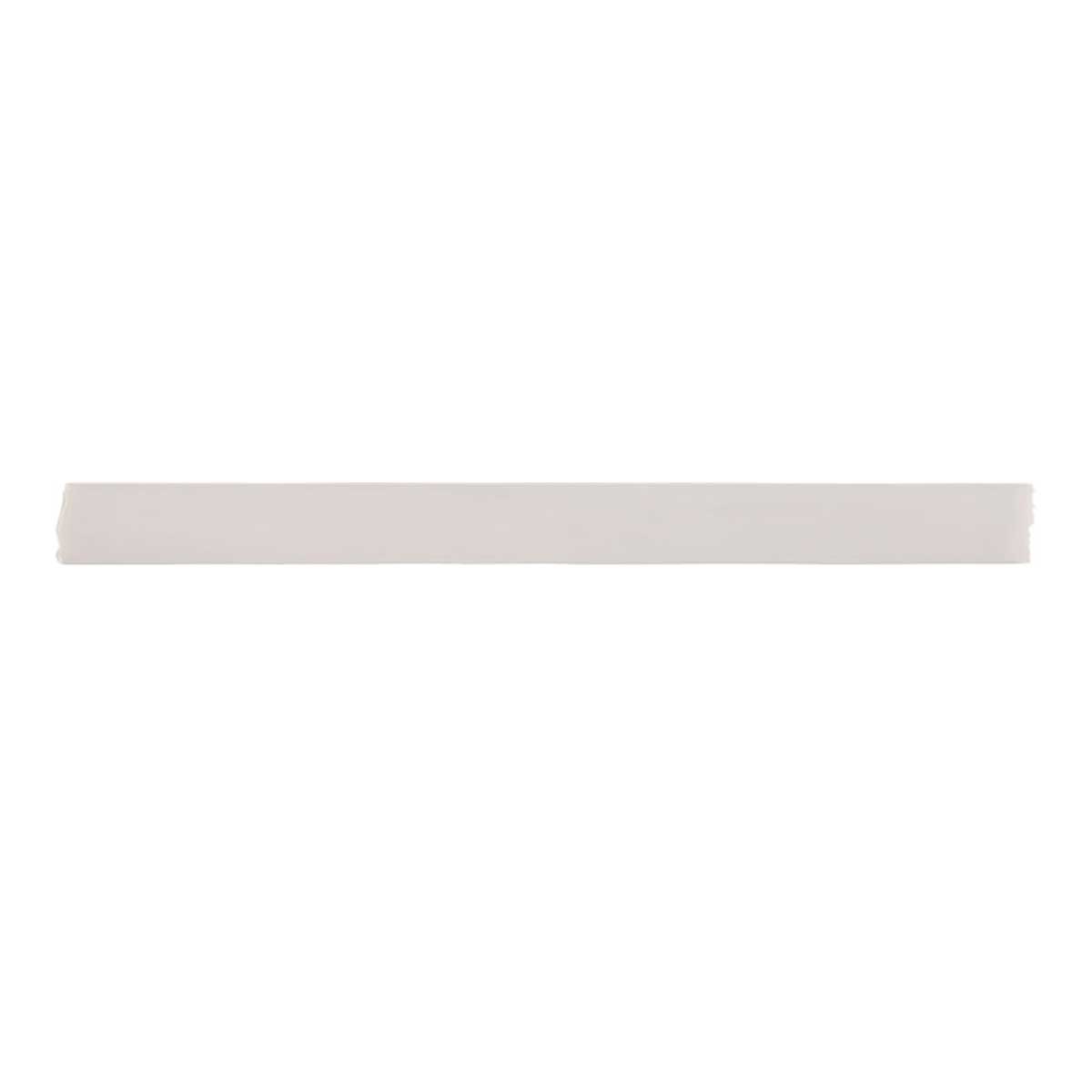 Kaleidoscope Light Grey 1x12 handmade glossy ceramic bullnose tile