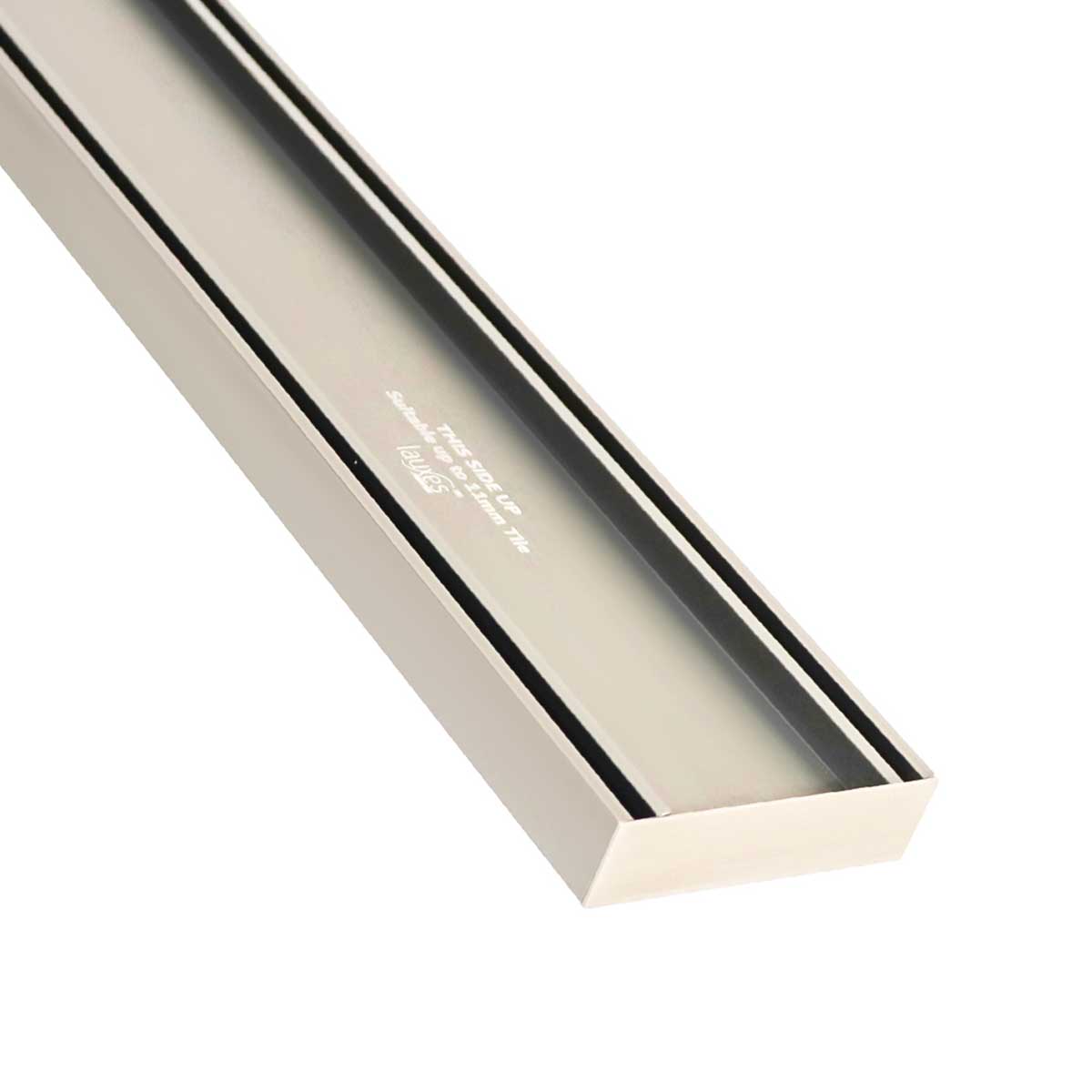 Lauxes Grates Custom Shower Drain Tile Insert - Brushed Nickel