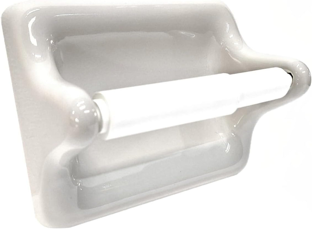 Ceramic Toilet Paper Holder 6x5 Thinset Installation Bathroom Tissue Roll
