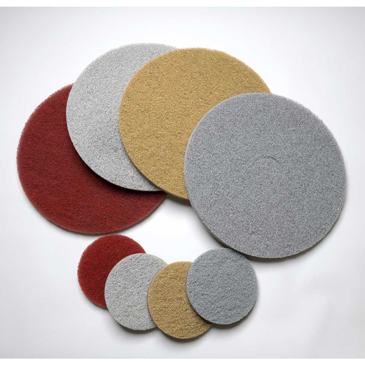 Modern Stone MST diamond polishing pads for natural stone restoration in Matte, Hone, Satin, and Shine polishing stages.