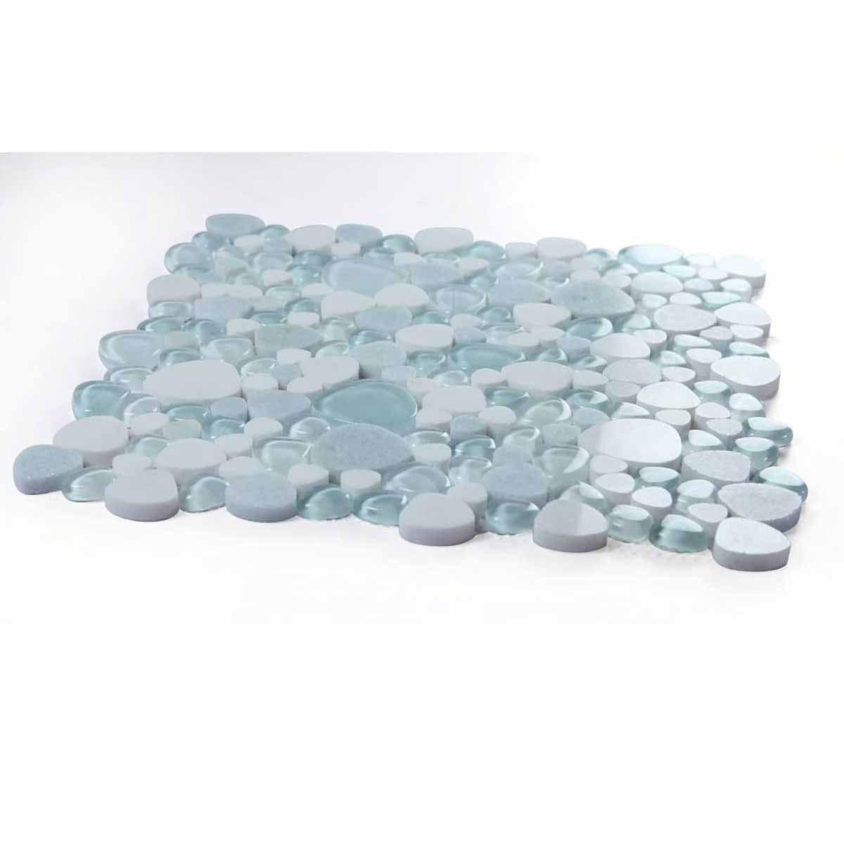 Mosaic Marble and Glass in Pebble look - Ocean
