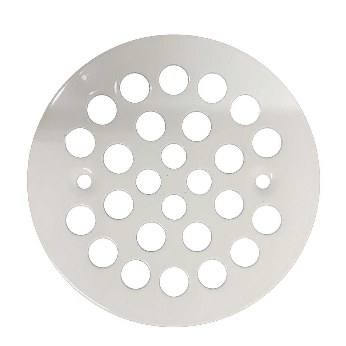 OSB Drain Grate for Side Discharge Shower Drain - White