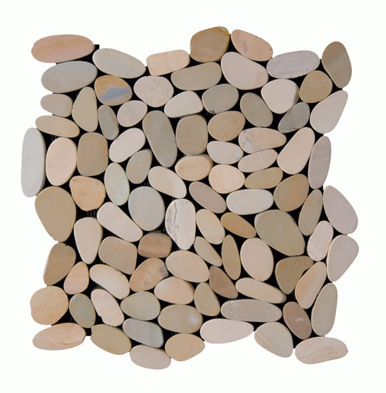 Botany Bay Pebbles Series Sliced Pebbles - Olive