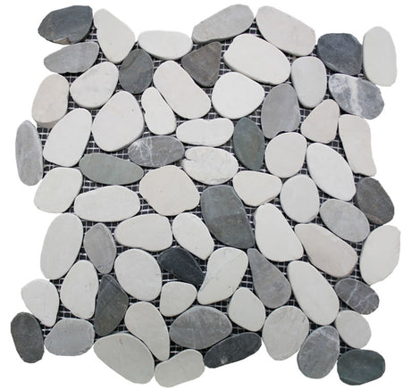Botany Bay Pebbles Series Sliced Pebbles - Shadow Blend
