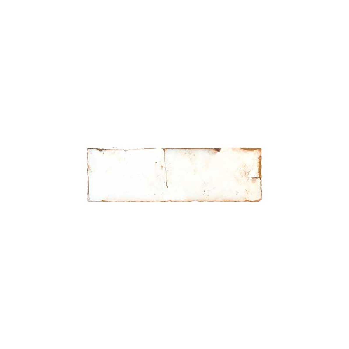 Pilbara Habitat Parchment ceramic bullnose tile 2x8