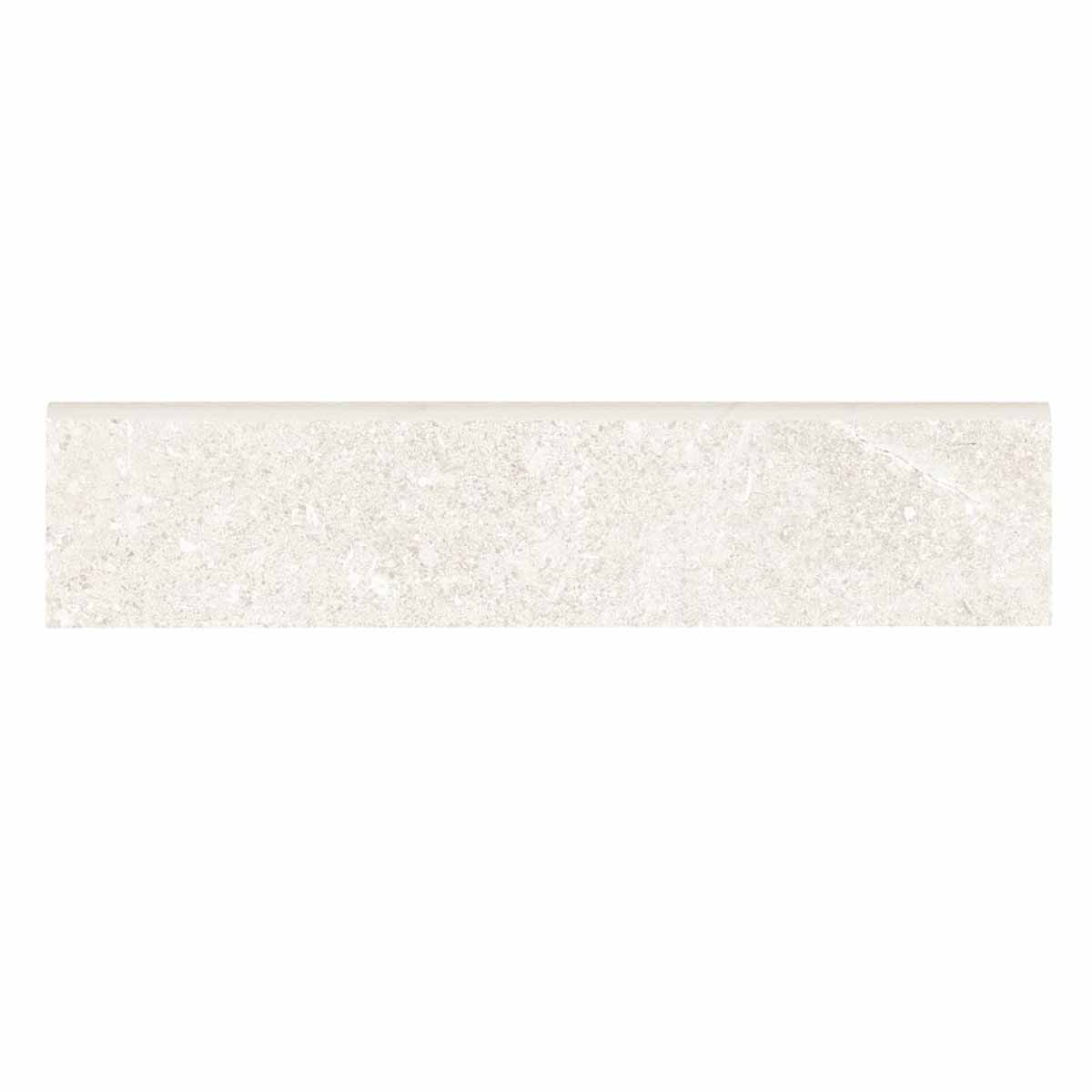 Porcelain Bullnose 3x12 Textured Finish - Warm White Matte