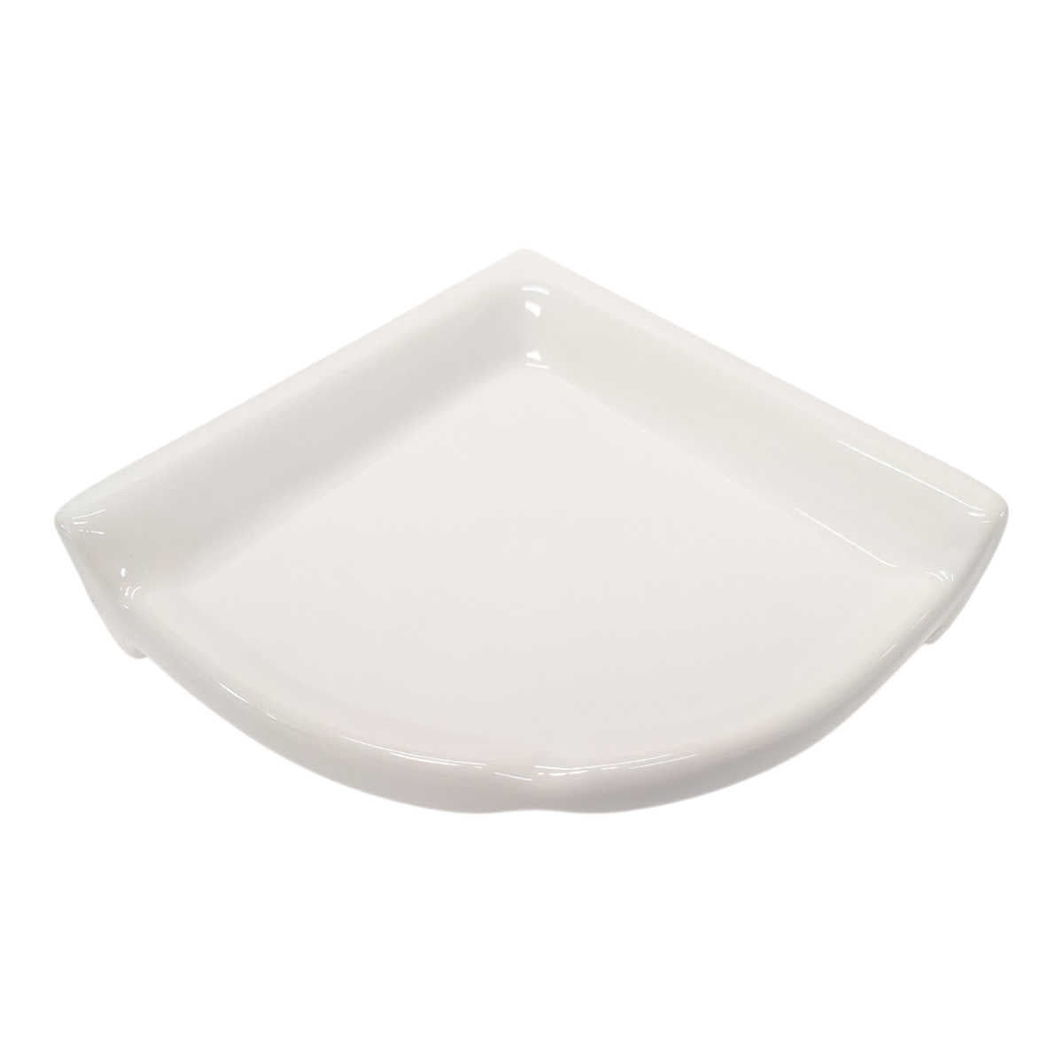 Round Large Porcelain Corner Shelf for Shower Storage