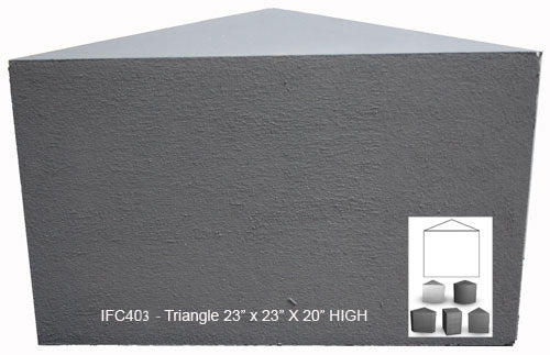 Preformed Ready to Tile Seat Triangle 23