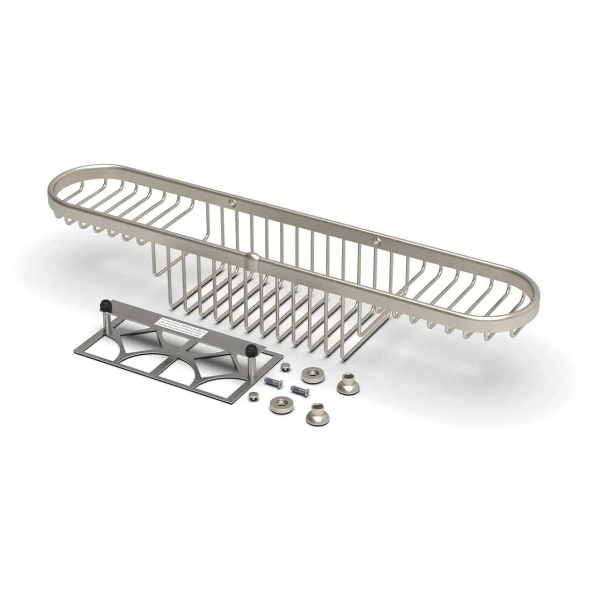 TileWare Promessa Combo Basket Shampoo Soap Brushed Nickel