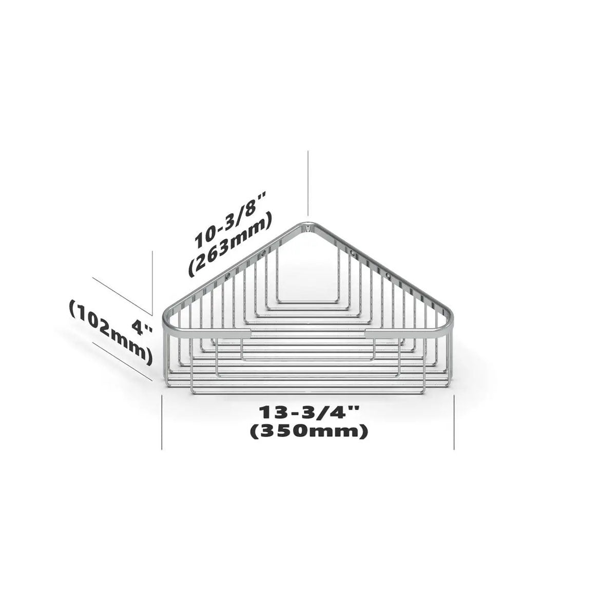 TileWare Promessa Extra Deep Corner Soap Basket
