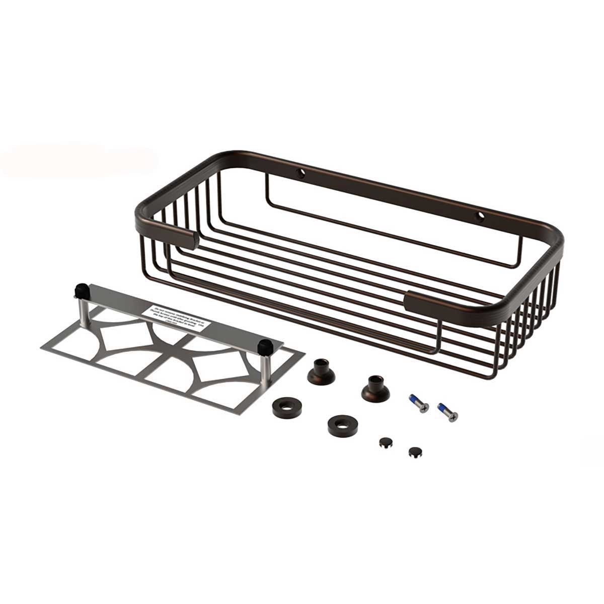 TileWare Promessa Rectangular Soap Basket Large Oil Rubbed Bronze