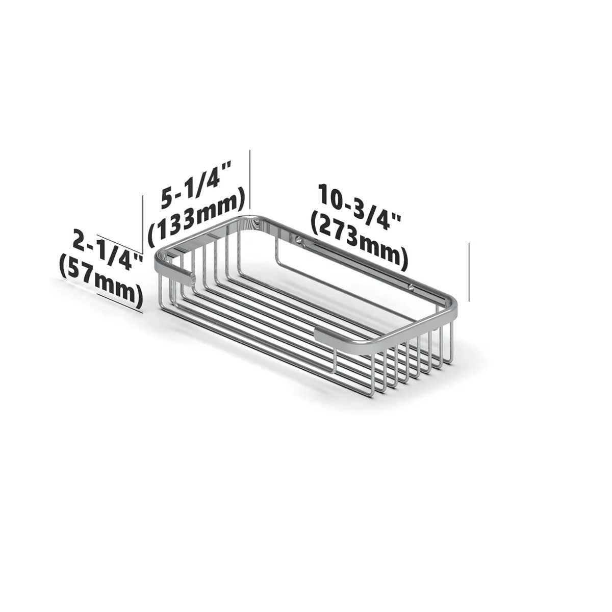 TileWare Promessa Rectangular Soap Basket Large
