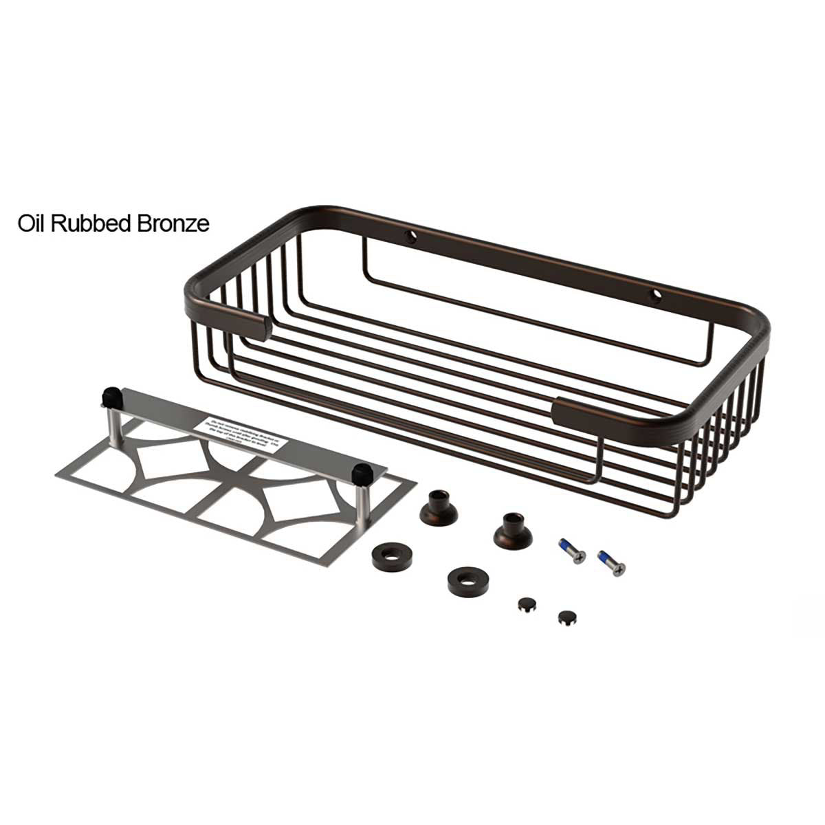 TileWare Promessa Rectangular Soap Basket Large